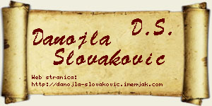 Danojla Slovaković vizit kartica